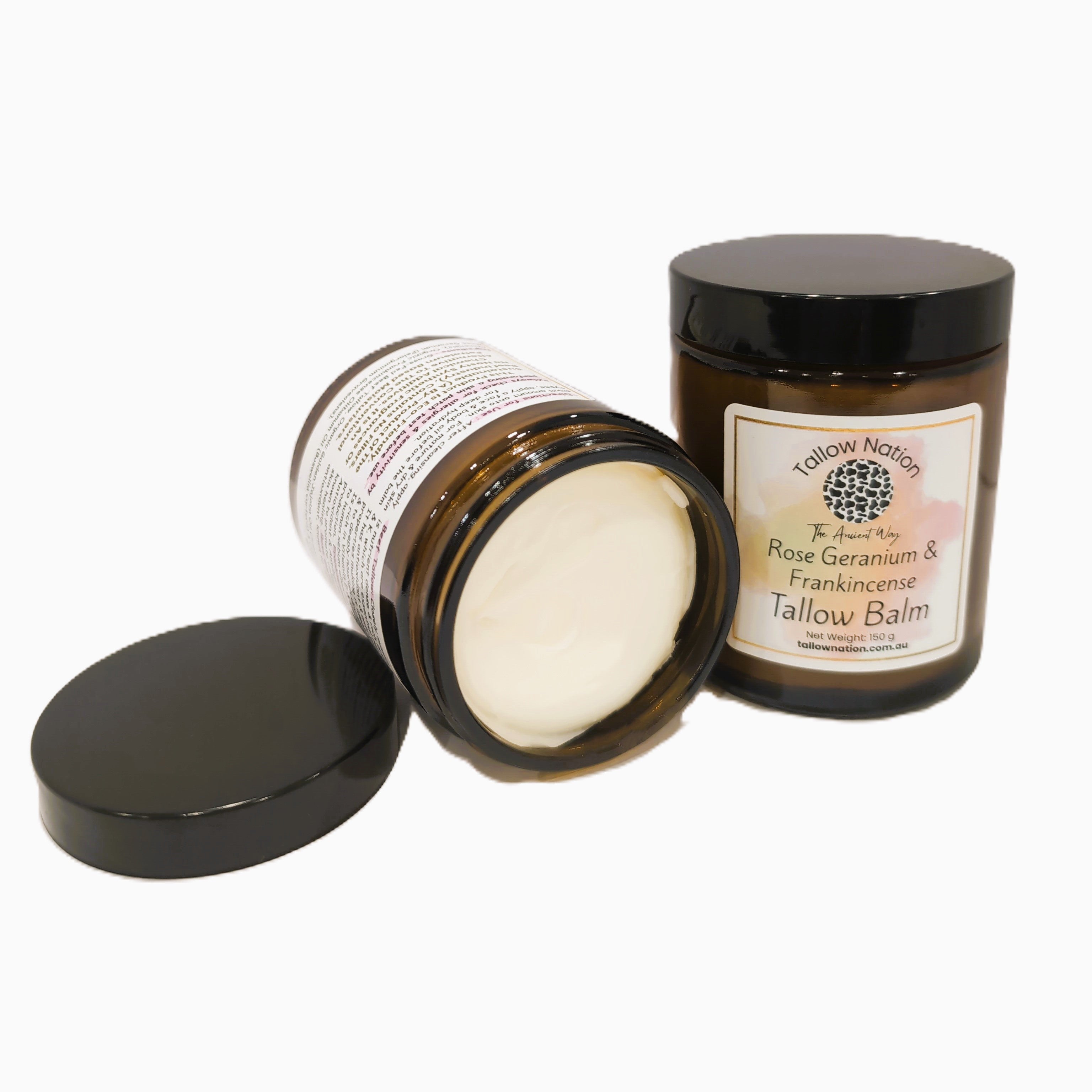 Rose Geranium & Frankincense Tallow Balm 150g