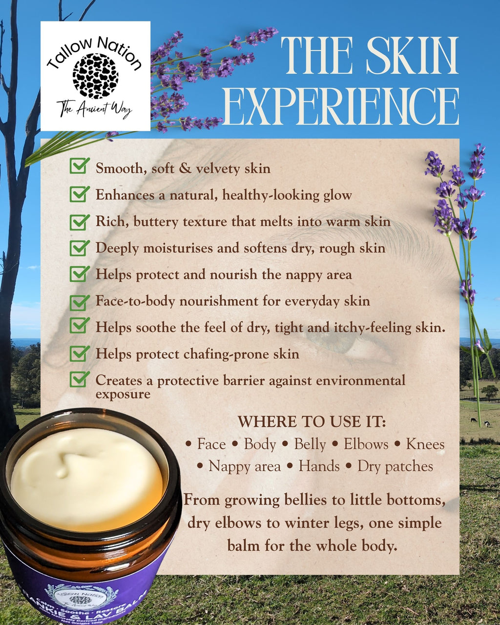 Frankie and Lavender Tallow Balm | Moisturiser