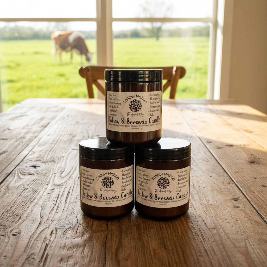 Tallow & Beeswax Candle -250ml