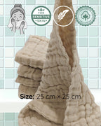 Cotton Face Cloth Australia | Muslin Face Washer - Face Cloth - Tallow Nation