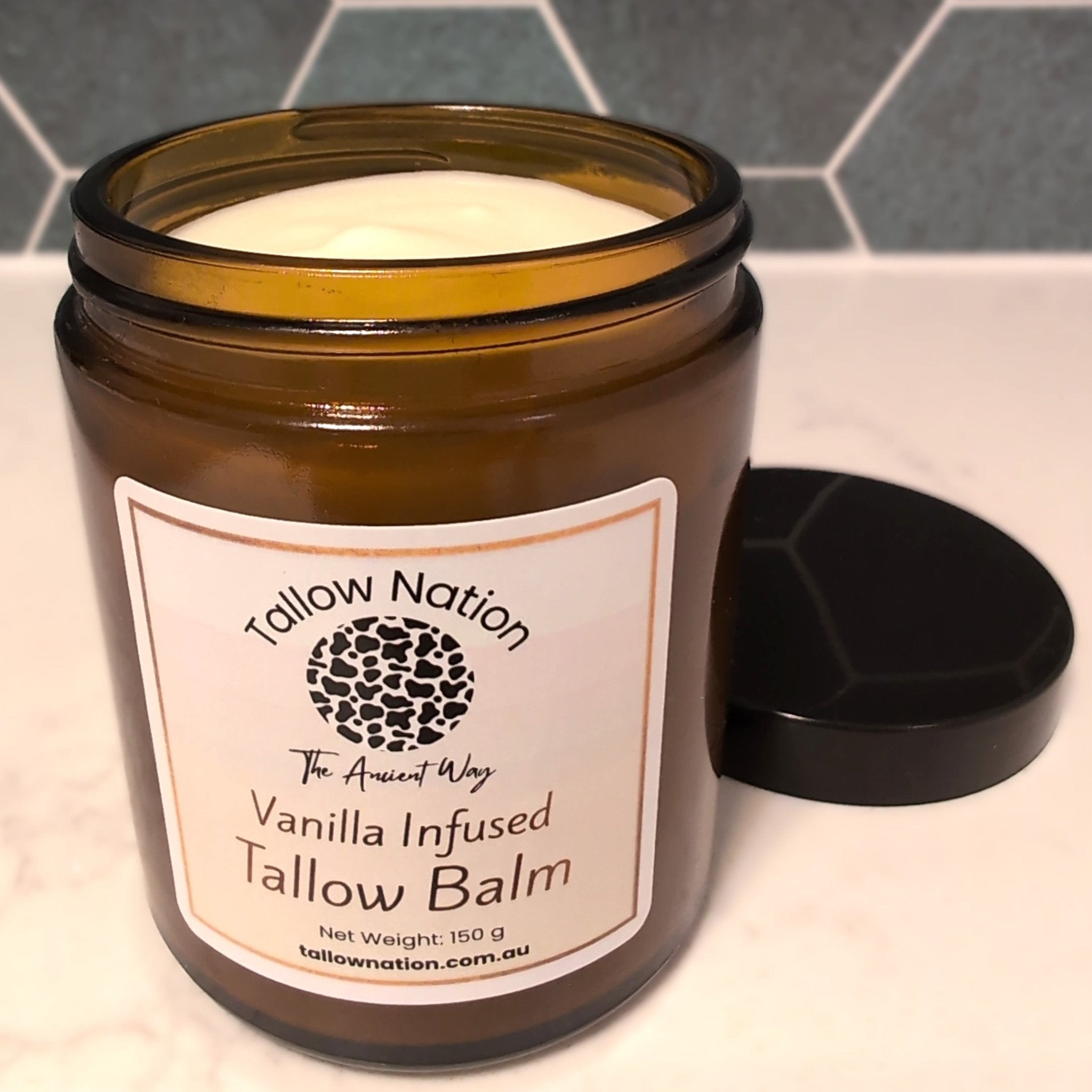 Grass-Fed Tallow Balm – Vanilla Infused | Face & Body Moisturiser (3 Sizes) | Australian Made - Tallow Nation