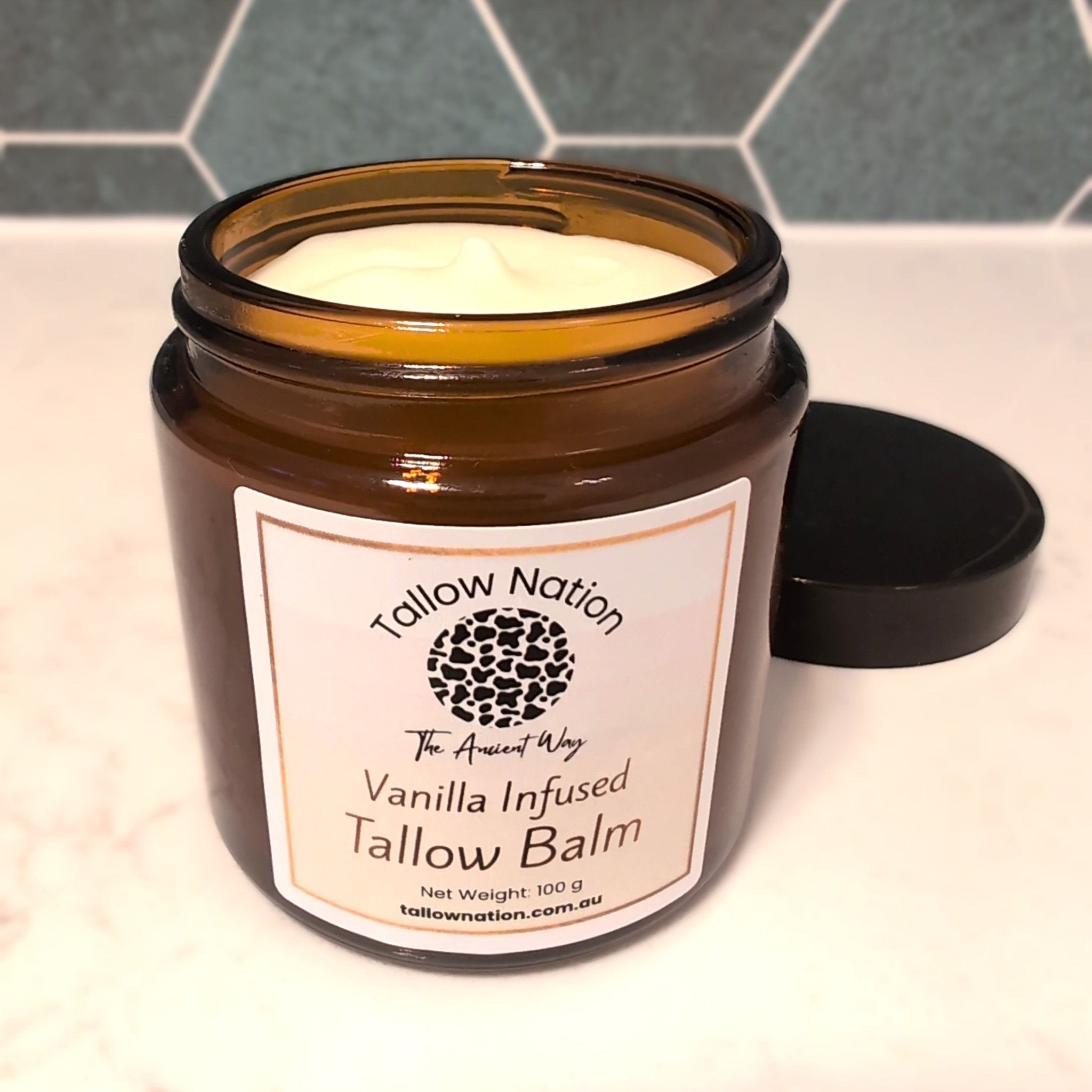 Grass-Fed Tallow Balm – Vanilla Infused | Face & Body Moisturiser (3 Sizes) | Australian Made - Tallow Nation