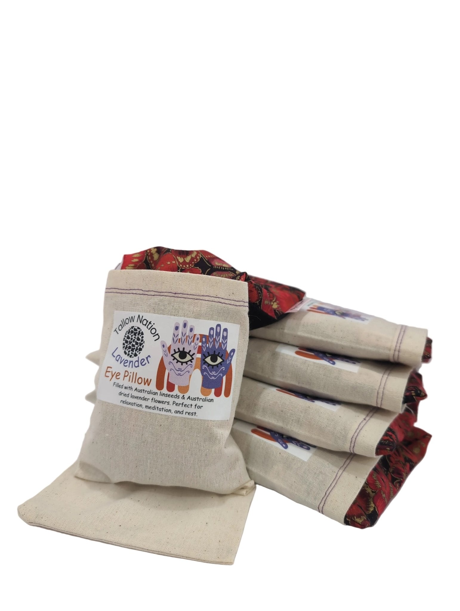 Lavender Eye Pillow | Soothing Weighted Eye Pillow for Relaxation & Sleep | Australian Made - Tallow Nation