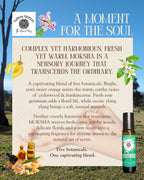 Infographic about Tallow Nation's Natural Perfume Oil, describes the five botanical ingredients included in the oil.