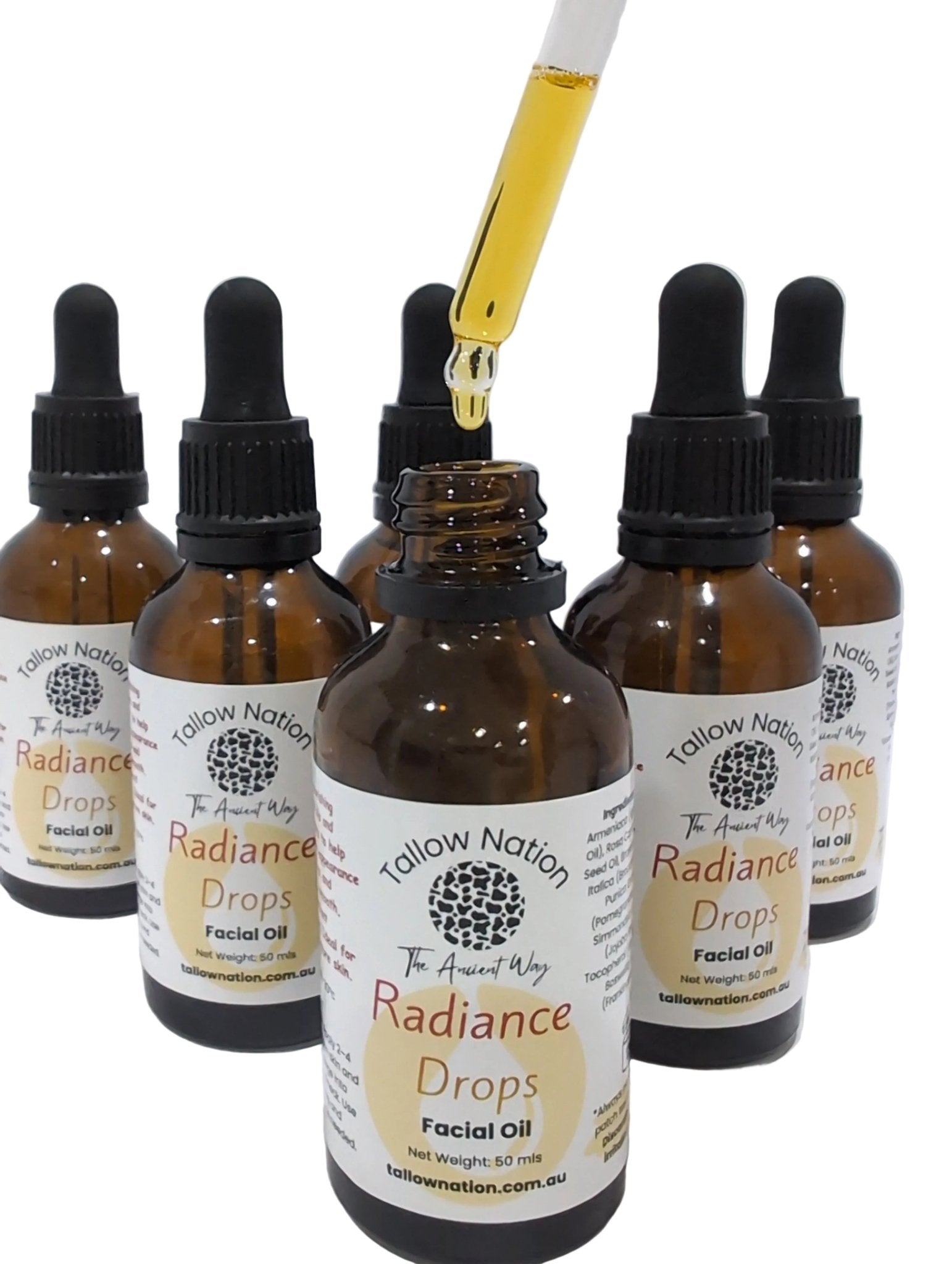Radiance Drops – Natural Facial Oil for Dry & Mature Skin | Australian Made (50ml) - Tallow Nation