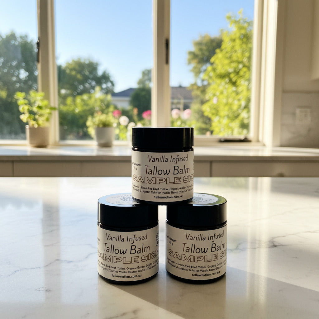 Vanilla Infused Tallow Balm 30g (Sample Size)