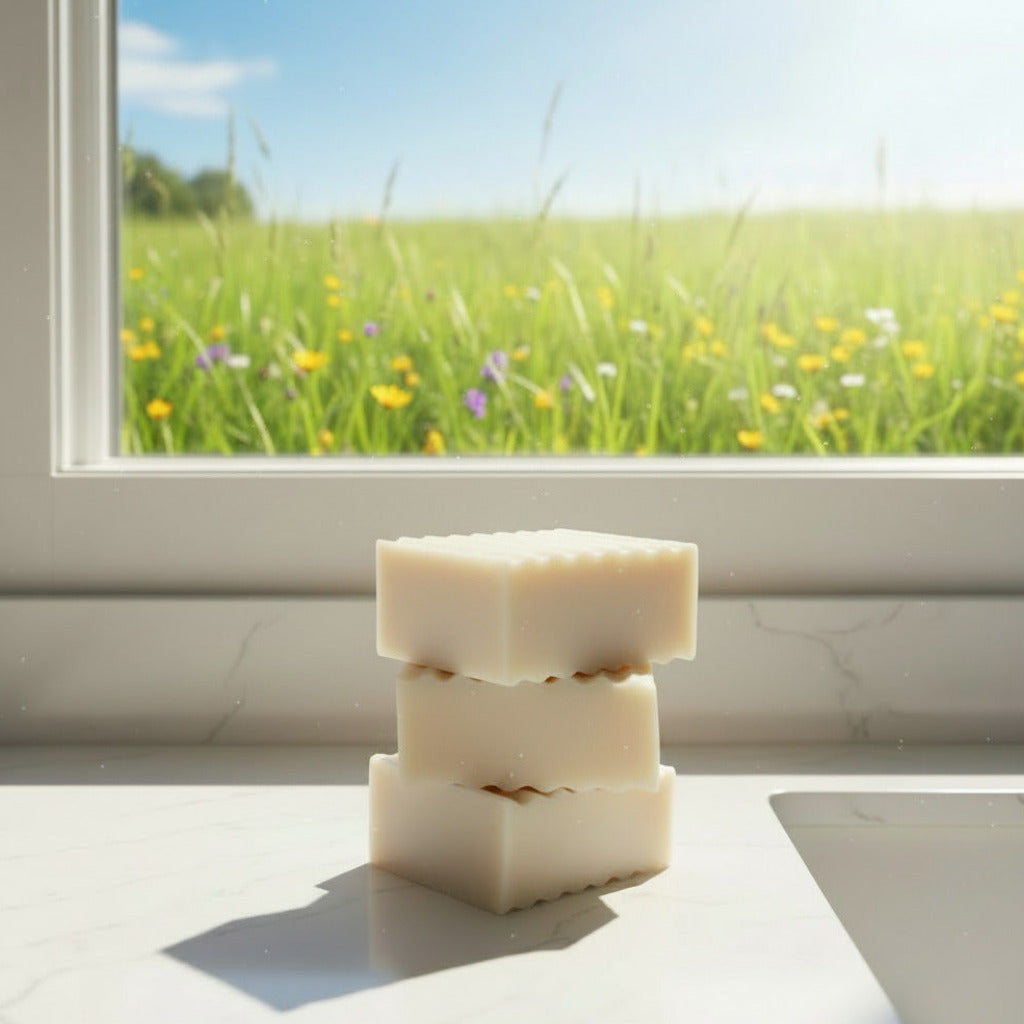 Handmade & Handcut Grass-Fed Beef Tallow Soap (~100-120g) – Unscented