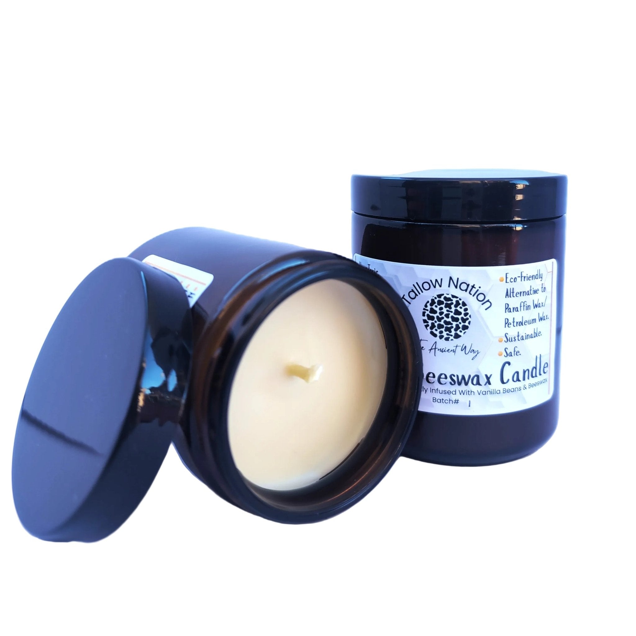 Tallow & Beeswax Candle – Subtle Vanilla Scented | Natural Beef Tallow Candle | Australian Made (250ml) - Tallow Nation