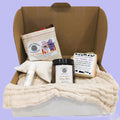Tallow skincare bundle with 100g vanilla balm, vanilla lip balm, lavender soap, lavender eye pillow and face cloth - Tallow Nation Australia