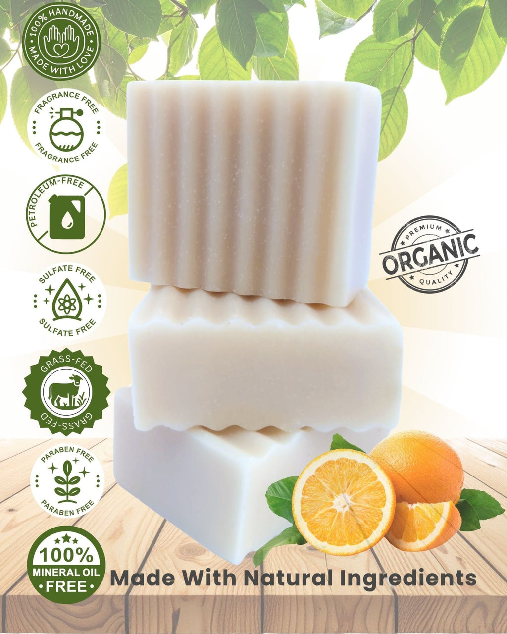 Tallow Soap Australia | Orange and Cedarwood | Soap Bar - Soap - Tallow Nation