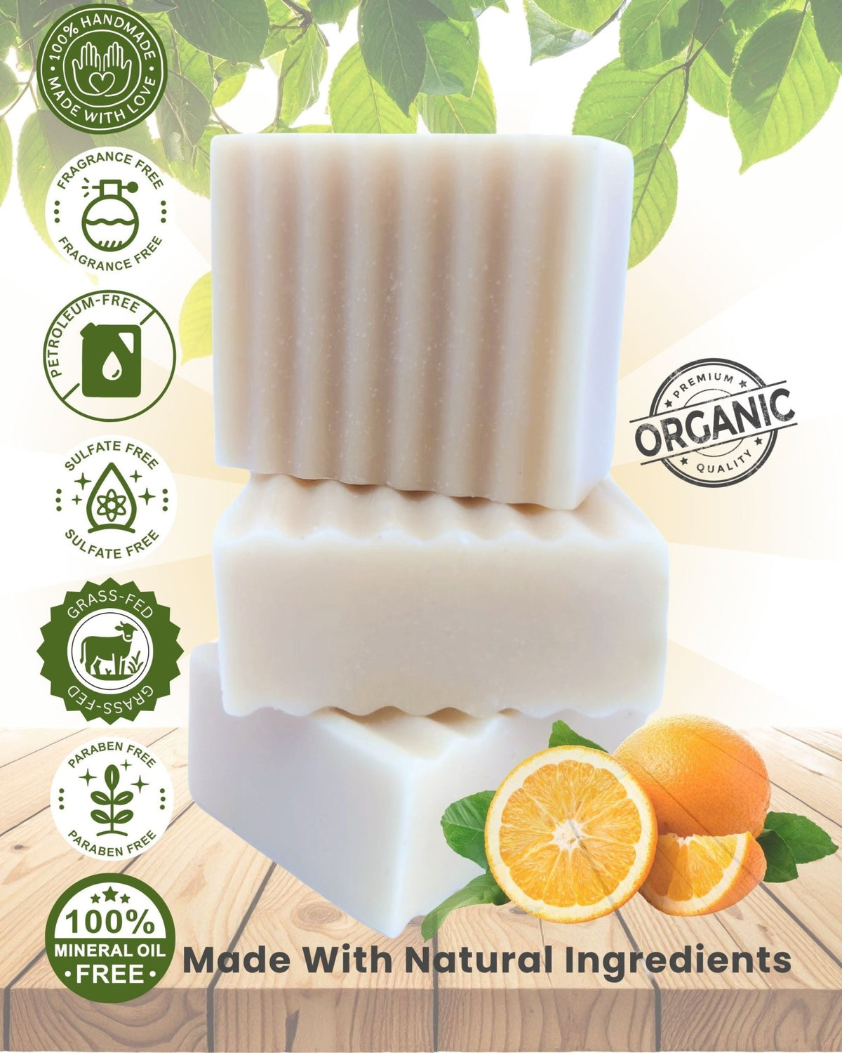 Tallow Soap Australia | Orange and Cedarwood | Soap Bar - Soap - Tallow Nation